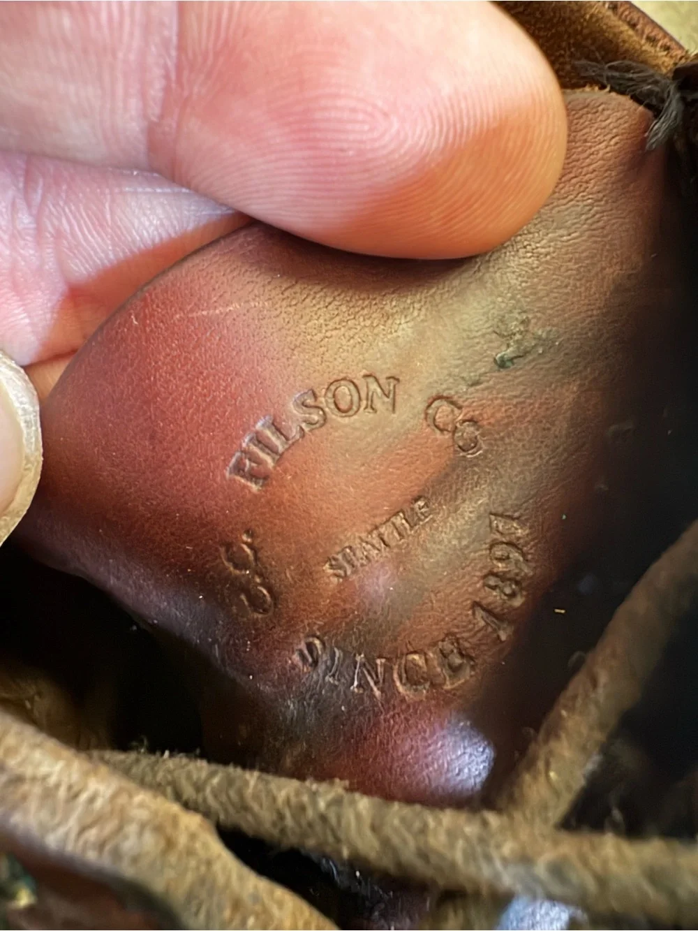 Men’s Filson Uplander Moc Toe Low Boots Brown Leather 9.5 D USA